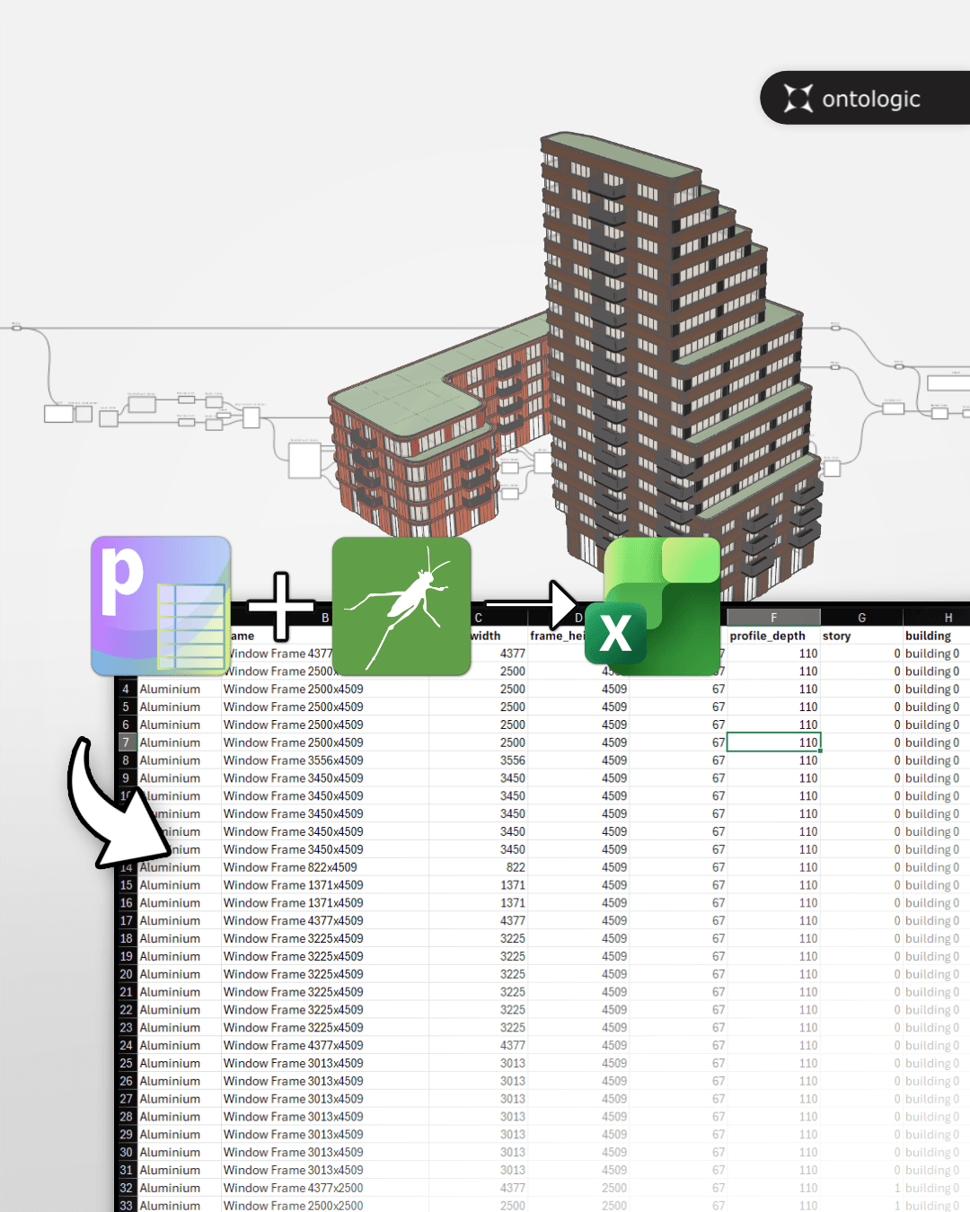 Export Grasshopper Data to Excel with Pancake