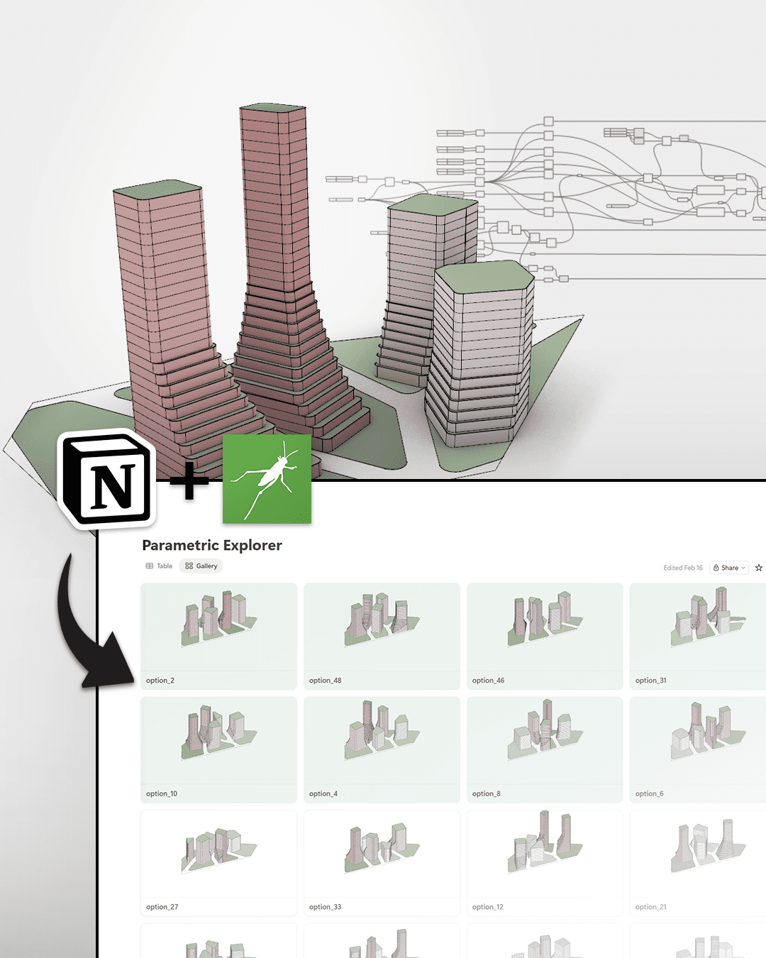 Build a Design Explorer with Grasshopper and Notion