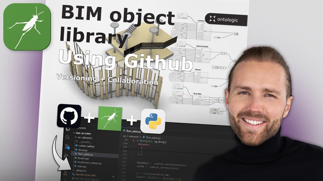 Scale Grasshopper Workflows with GitHub — Grasshopper and computational design video thumbnail